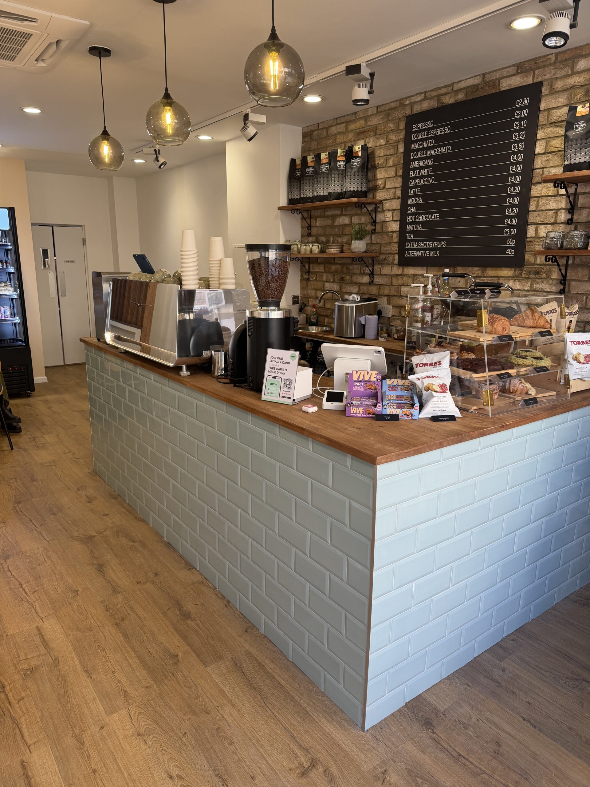 Farringdon social coffee serving area
